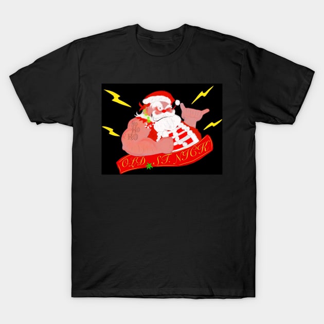 Rebel santa 2 T-Shirt by madtownstudio3000